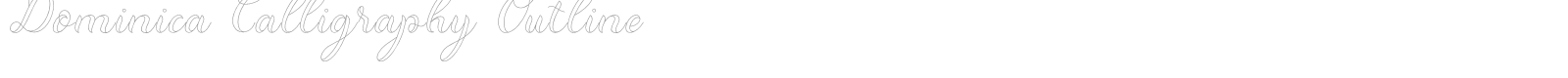 Dominica Calligraphy font preview